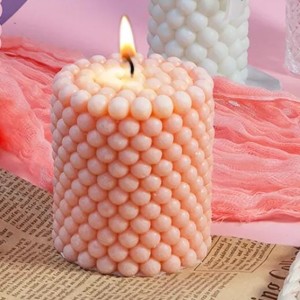 3D Geometric Cylindrical Candle DIY Ball Shape Candle Ornaments Handmade Soap Cake Mold Fashion