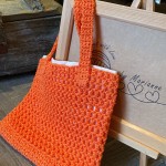 Crochet Basket Take Along blue-orange