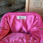 Sugar pink colored clutch bag