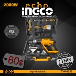 INGCO Digital Heat Gun 2000W Dcapeur Thermique Digital