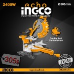 INGCO BM2S24007 Professional Electric Radial Wood Miter Saw 2400W