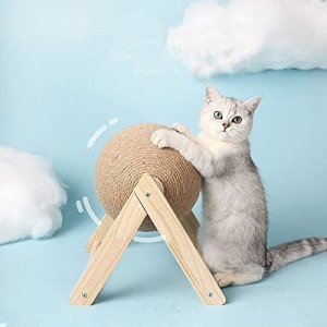 Cat Scratching Ball Toy Compact Durable Grind Paws Cat Scratcher