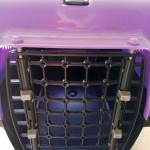 Pet Carrier : Plastic Pet Cat Dog Cage Carrier with Mesh Door