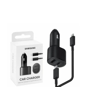 Samsung 60W Dual Port PD USB-C Fast Car Charger & Cable Copy A